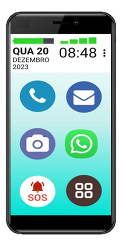 Smartphone Vovo&vovofone 32gb Tela 4 S.o.s Zap Face