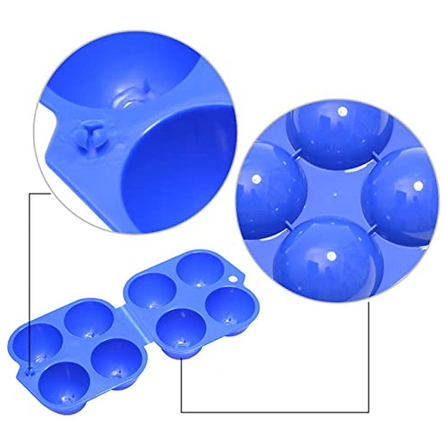 Caja De Almacenamiento De Huevos De Plástico Portátil, 4 Ban