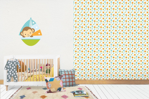 Vinil Decorativo Infantil Estrellas Tapiz Wallpaper Textura