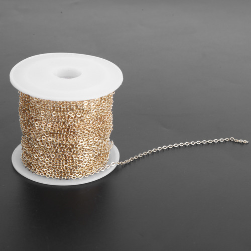 Accesorios De Joyería Diy Carrete De Cadena Plana O