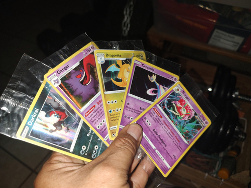 5 Tarjetas Pokémon Vuala Sorpresa Gengar Dragonite (Usado)