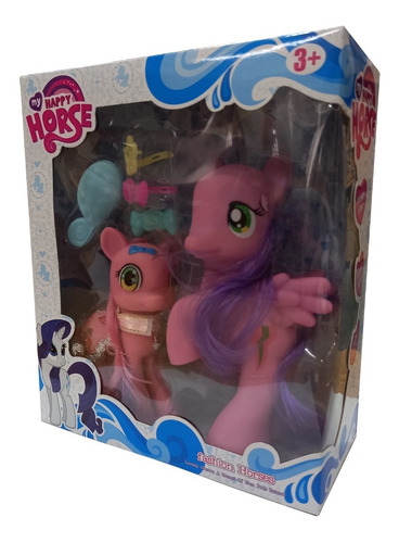 My Happy Horse Pony Dos Figuras Grande Con Accesorios 