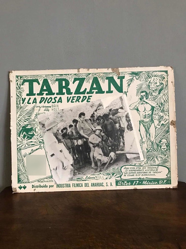 Antiguo Cartel Afiche Original De Cine Película Tarzan  !!