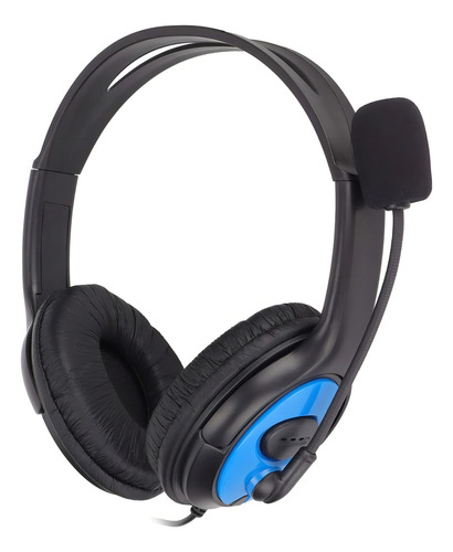 Fone De Ouvido Headset Gamer Para Ps4 X-box C/ Microfone Cor Preto Luz S/ Luz