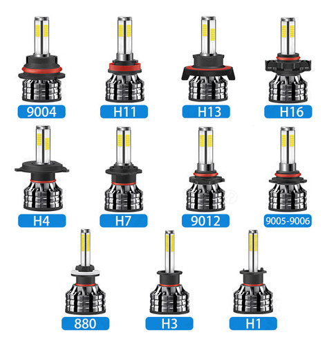 Premium Kit De Focos Faros Csp Led H4 Hb2 9003