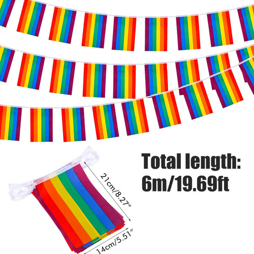 Para Mantel Rainbow Pride Con Forma De Pancarta Con Motivo