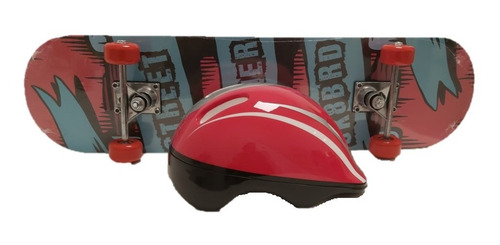 Sport Runner Skate Estampada Lija Patineta + Protecciones