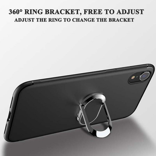 Capa Para Itel P65, 5g, Silicone Absorvível, Anel+microfibra