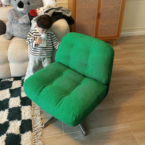 Silla Individual Elegante Con Rotación De 360 Grados Salas Verde