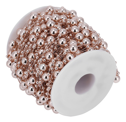 Cadena De Abalorios De Boda De 30 M De Oro Rosa, Imitación D