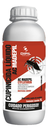 Mata Cupim Madeira Rapido Cupinicida Liquido Madepil 1l