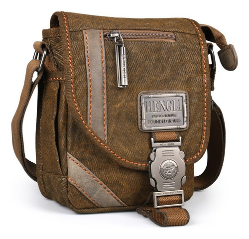 Bolso De Hombro Retro Para Hombre Para Ocio Bandolera Lona