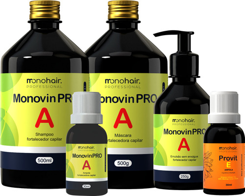 Home care Mono Hair Monovin Pro A nutrição, crescimento, força de 2560mL 2560g