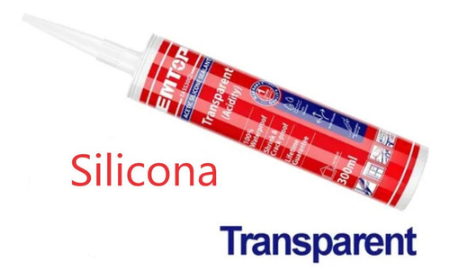 Silicon Transparente Sellador Emtop, Somos Distribuidores!