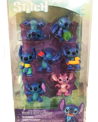 Stitch Disney 7 Pzas De 6cm Original Comprado En Usa