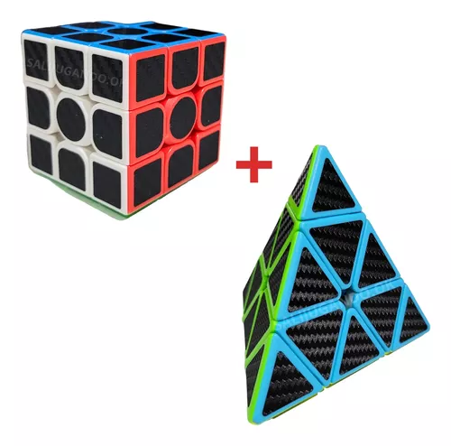 Cubo Rubik Combo 3x3 + Piramide Fibre Qiyi Magico