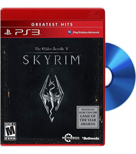 Skyrim Elder Scrolls V Ps3 (descatalogado) + Mapa Caja Roja