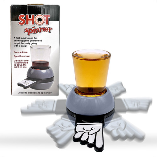 Ruleta Shot Spinner Tequilero Reto Fiesta Juego Bebidas Bebe