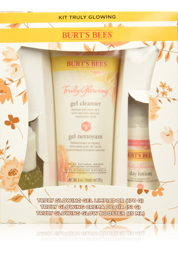 Burt's Bees Truly Glowing Booster + Cleanser + Day Lotion