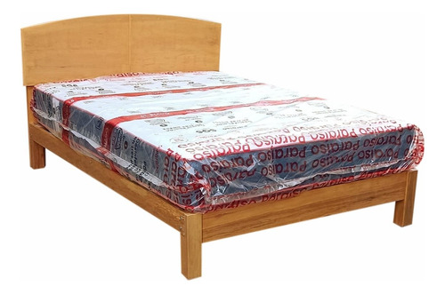 Cama 2 Plazas,madera Capirona,modelo Bandy