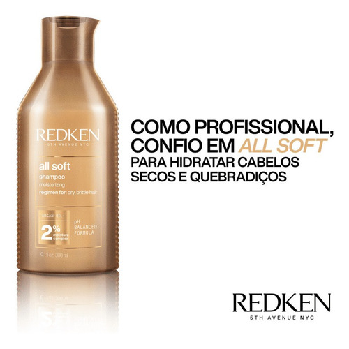 Shampoo Redken All Soft 300ml