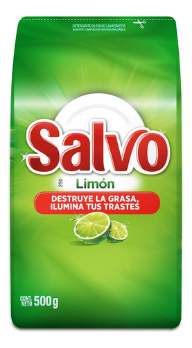 Lavatrastes Polvo Salvo Limón 500 G 