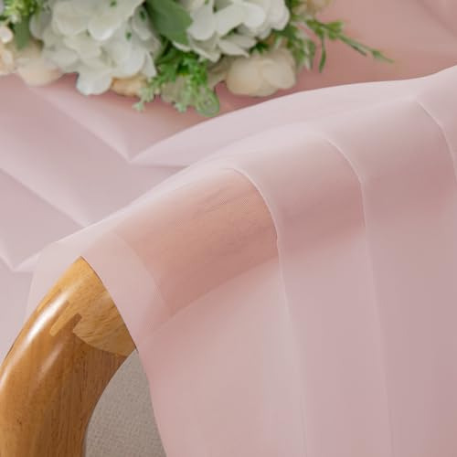 Cortinas Traslúcidas Extralargas De 242 Cm, 2 Paneles