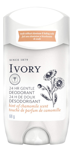 Ivory Desodorante Suave Sin Aluminio Con Toque De Manzanilla