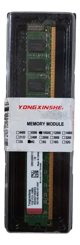 Memoria Ram 4 Gb 10600 Ddr3 Color Verde Pc Escritorio Torre