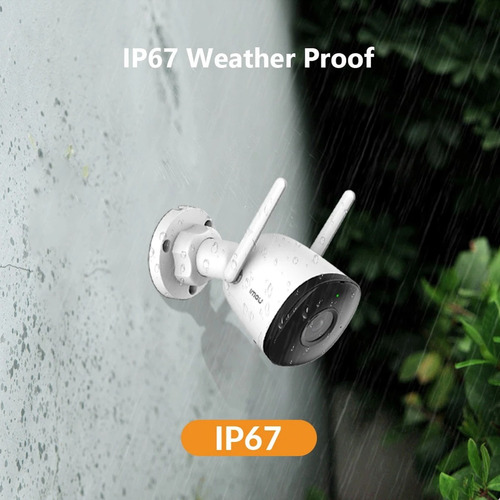 Imagen 3 de 3 de Cámara de seguridad Imou Bullet 2C con resolución de 4MP visión nocturna incluida blanca