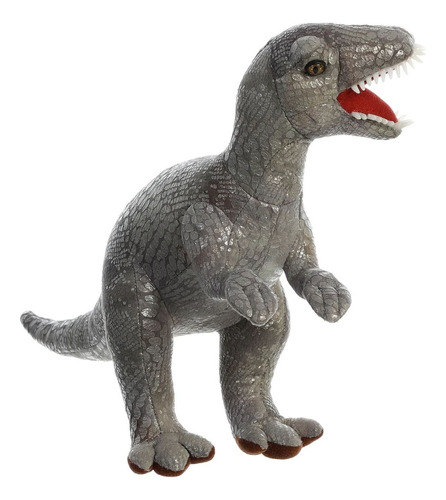 Peluche Dinosaurio Velociraptor 30 Cm Aurora 32126 Color Gris Oscuro