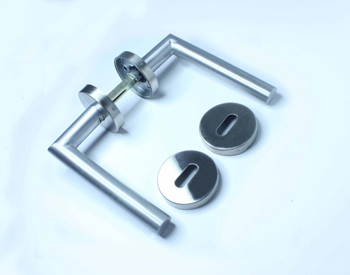 Picaporte Manija Santa Fe Doble Aluminio X 5 Unidades Aluminio
