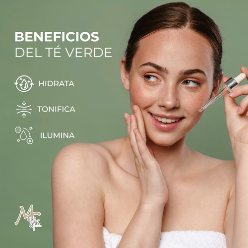 Serum Té Verde Reafirmante, Anti Acné, Hidratante, Mc Life Momento De Aplicación Día/noche Tipo De Piel Todo Tipo De Piel