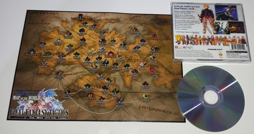 Final Fantasy Tactics Patch Mídia Prata Com Manual E Pôster