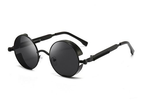 Gafas Sol Redondas Metal Protección Uv Gafas De Sol De Moda