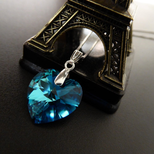 Collar Con Swarovski De 18mm Para Mujer En Plata+ Estuche