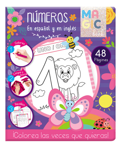 Lib Colorear 48h Numeros Niña - Dipak