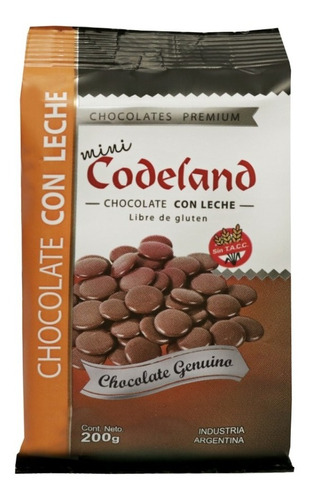 Imagen 1 de 2 de Chocolate Con Leche Mini Codeland X 200 Grs