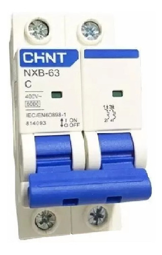 Interruptor Termomagnetico 2x16a 6ka Curva C Nxb-63 -chint