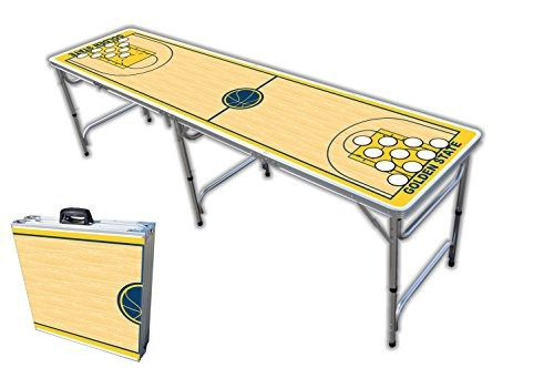 8-foot Beer Pong Profesional W / Agujeros - Golden State Can