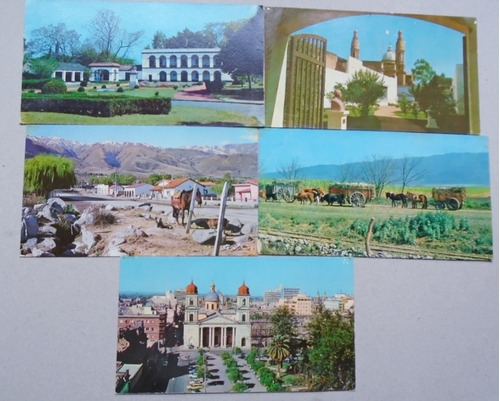 #p Lote 5 Postales A Color - Provincia De Tucuman Años 70