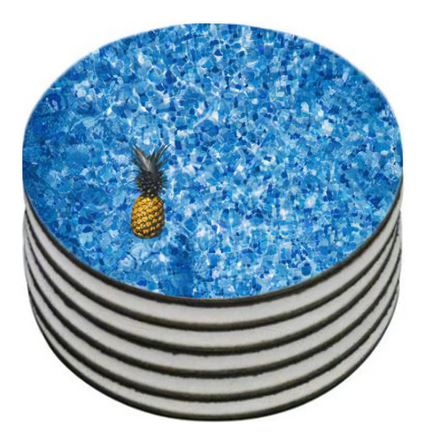 Portavasos de fruta redondo Deluzz, 8 x 8 cm, 8 unidades