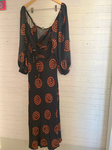 Vestido Cobra Coral Farm Novo Com Tag
