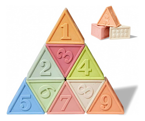 Juguetes Sensoriales Montessori Para Bloques Apilables Suave