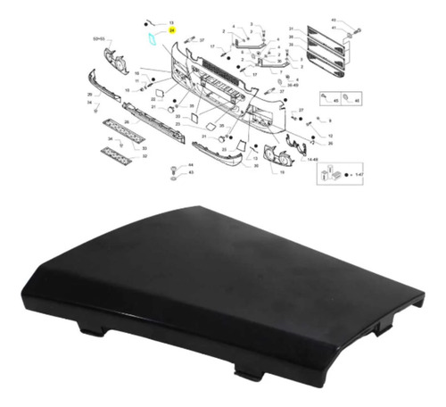 Tapa Derecha De Paragolpe Nuevo Stralis Iveco 504187506