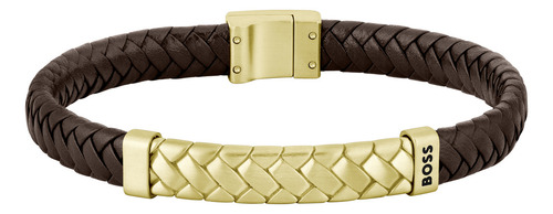 Boss Pulsera De Cuero Para Hombre 1580675m Color Marrón