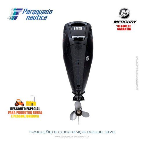 Motor De Popa Mercury 4 Tempos 115hp Exlpt Efi Ct