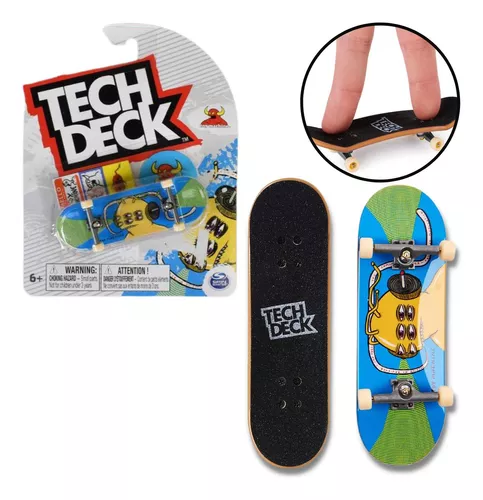 Skate de Dedo Tech Deck Flip C/4 Rodas,Chave de Fendas e Adesivos