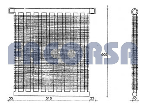 Enfriador Mercedes Benz Oh 1315 Facorsa En5122es