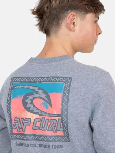 Poleron Cuello Redondo Trad Raw Energy Crew Infantil Rip Curl